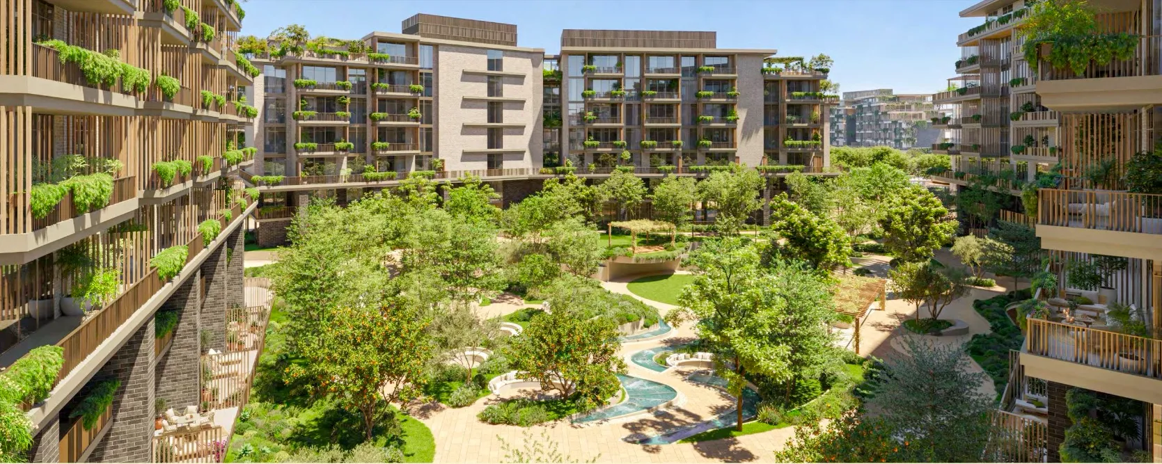 The Yards masterplan aerial view